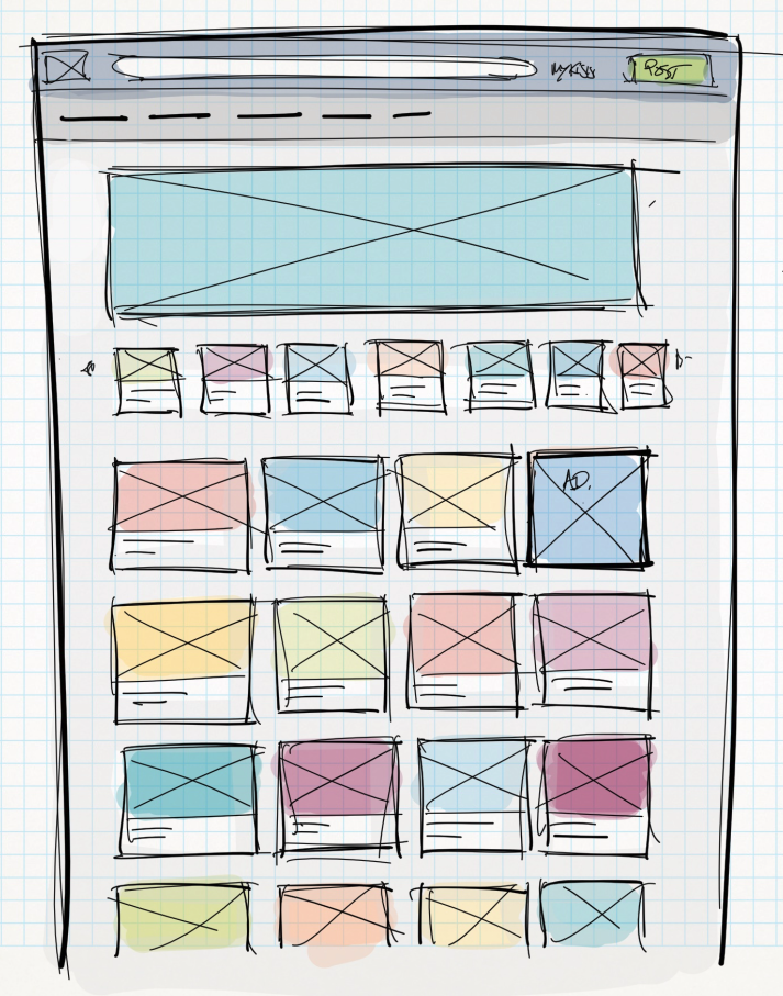 Web homepage feed interface