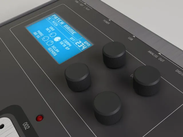 Mode Pedal Knobs and Display