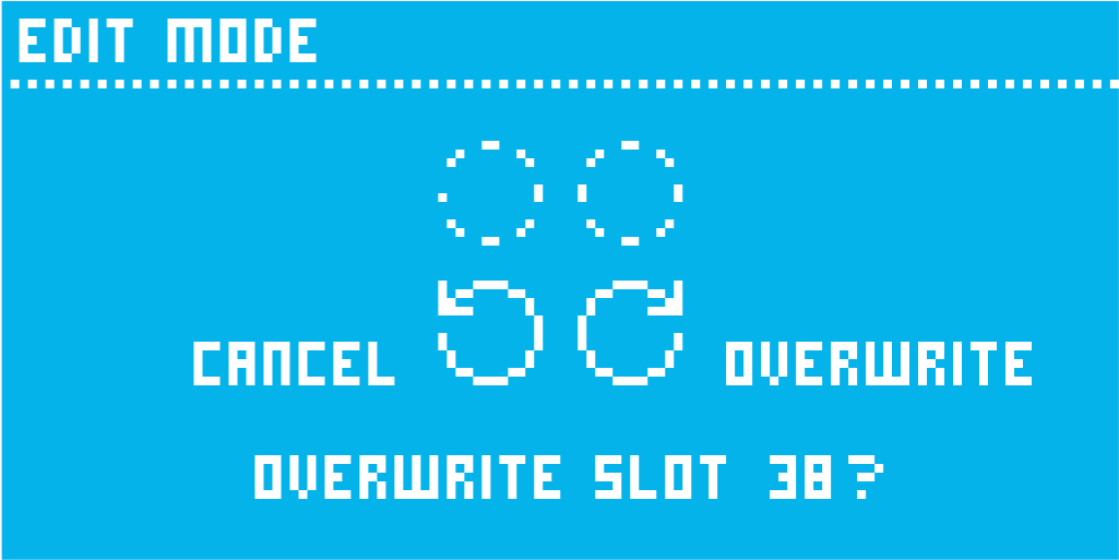 Overwrite Confirmation Interface
